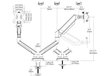 Кронштейн Vinga TD32-1152-L
