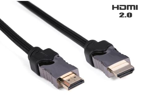 Кабель мультимедийный HDMI to HDMI 1.0m Vinga (HDMI03-1.0)