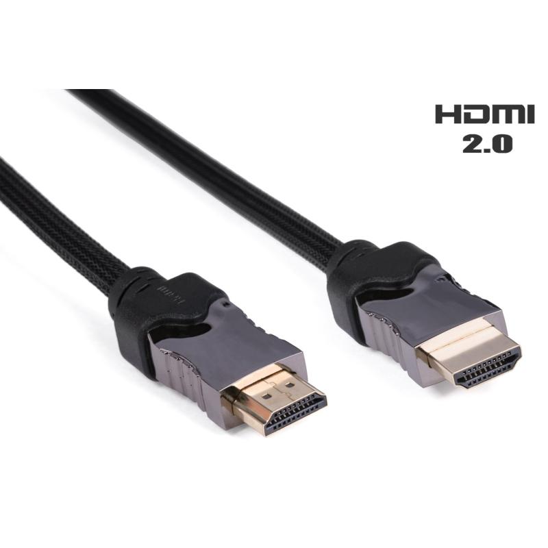Кабель мультимедійний HDMI to HDMI 1.0m Vinga (HDMI03-1.0)
