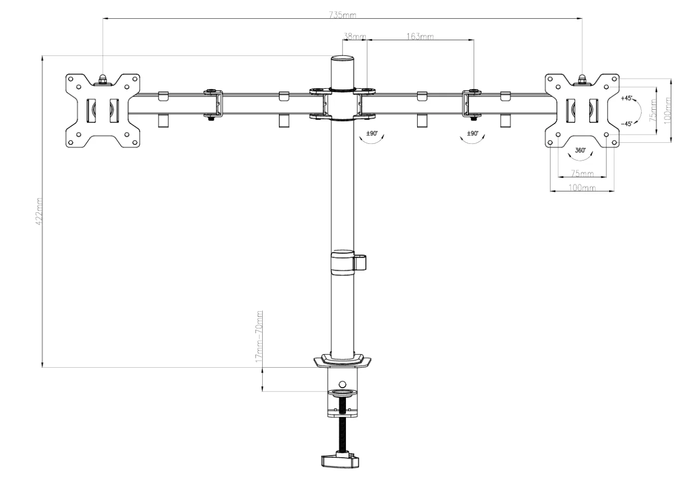 Кронштейн Vinga TD32-1052