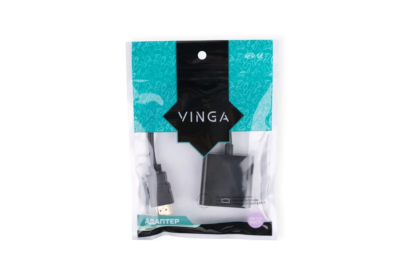 Adapter HDMI to VGA Vinga (HDMIMVGAF-01)