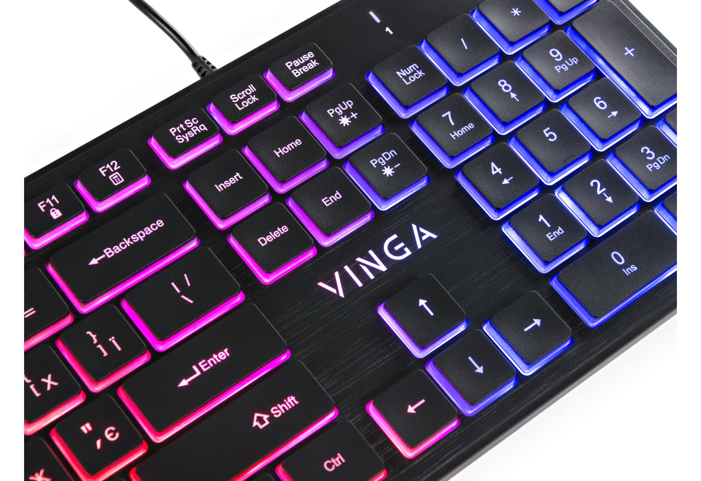 Клавіатура Vinga KB410 black
