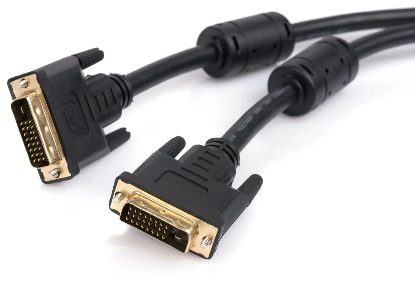 Multimedia cable DVI M to DVI M 1.8m 24+1pin Vinga (DVI01-1.8)