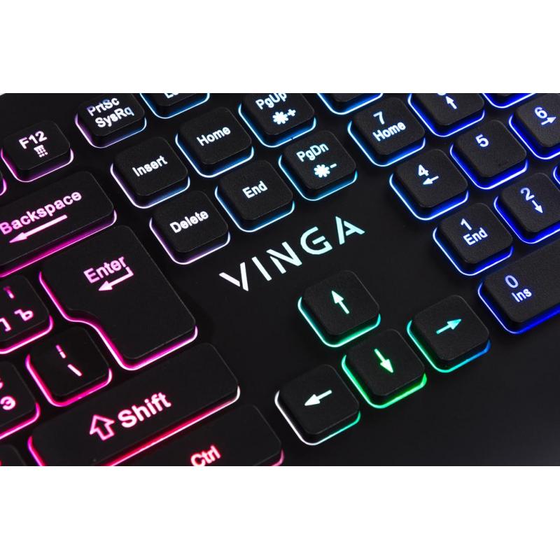 Клавіатура Vinga KB658 black