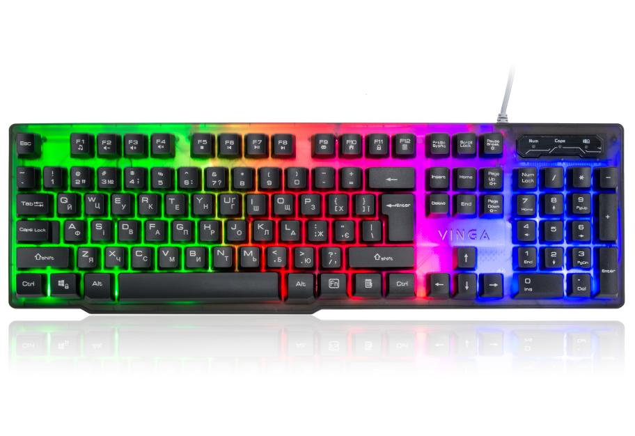 Клавіатура Vinga KB414 black