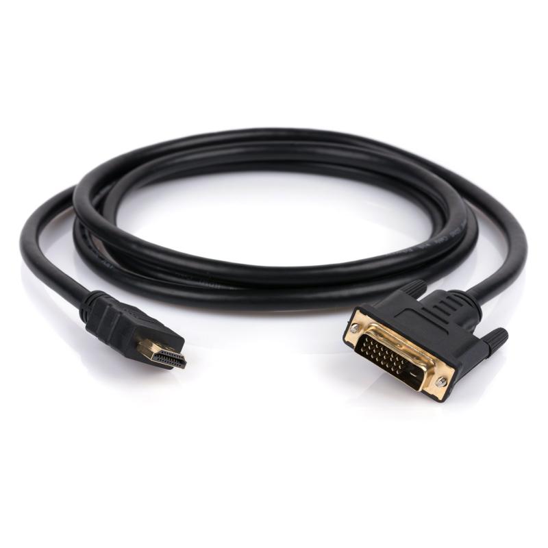 Кабель мультимедийный HDMI to DVI 24+1 3.0m Vinga (HDMIDVI01-3.0)