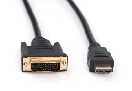 Кабель мультимедийный HDMI to DVI 24+1 3.0m Vinga (HDMIDVI01-3.0)