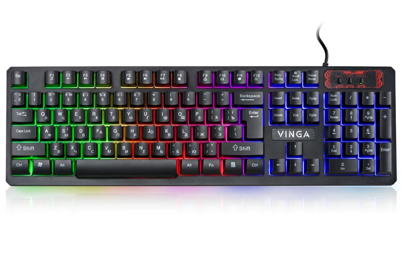 Клавіатура Vinga KB421 black