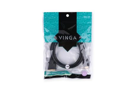 Кабель мультимедійний HDMI M to DVI M 5.0m 24+1pin Vinga (HDMIDVI01-5.0)