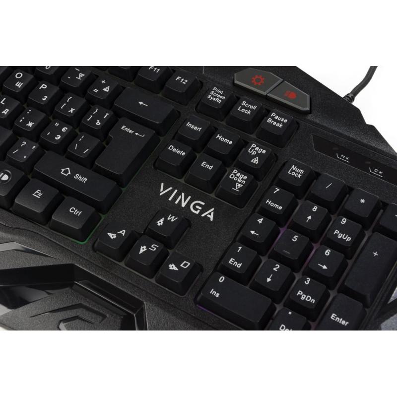 Клавиатура Vinga KBG417 black