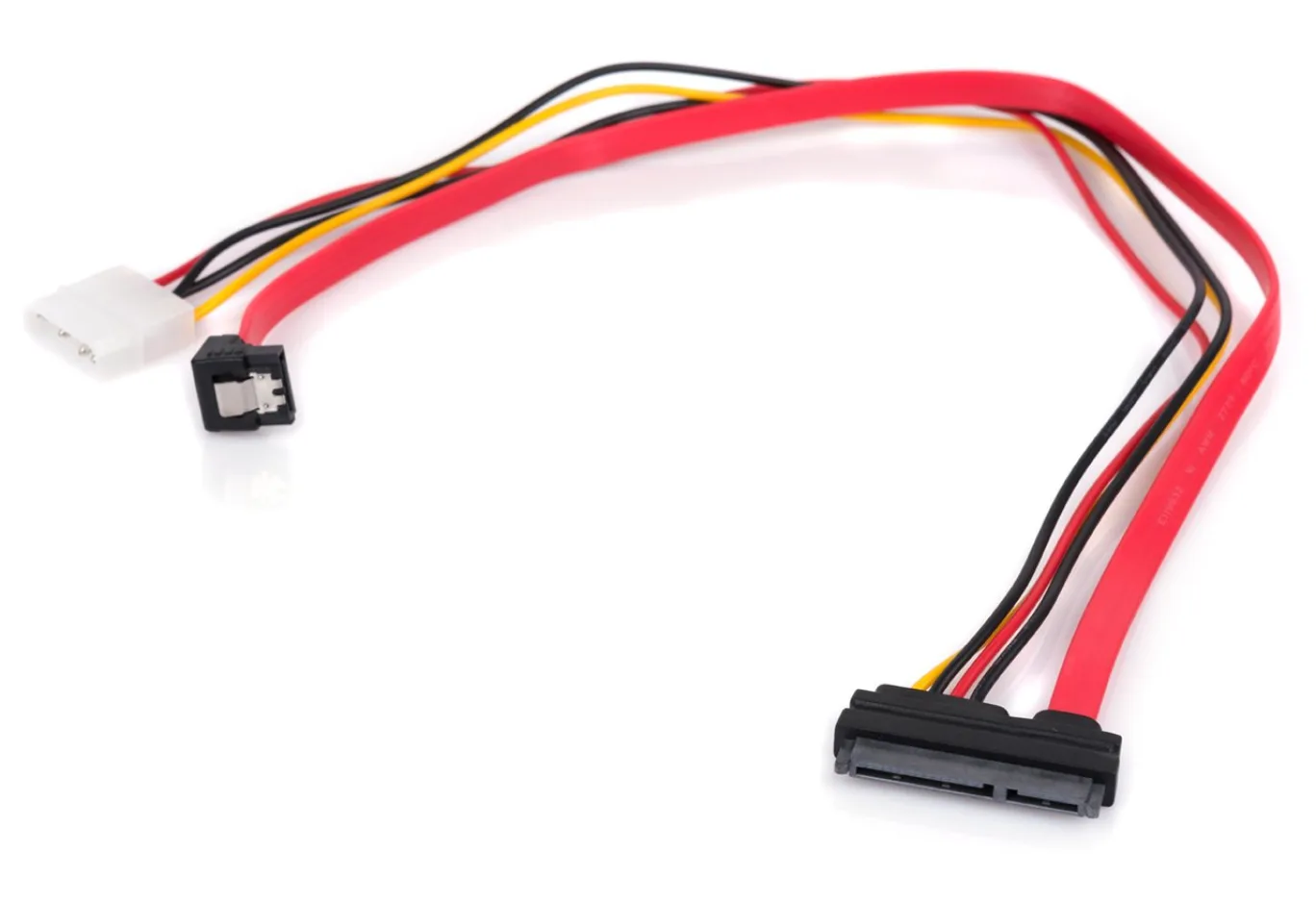 Data transfer cable SATA +power 0.45m Vinga (SATAPW01)