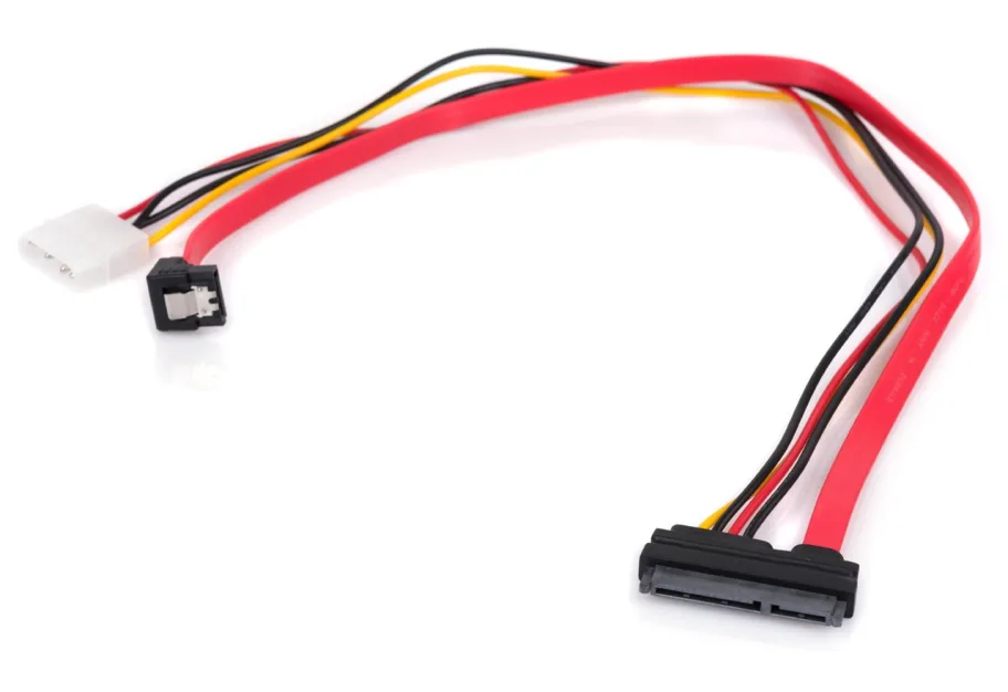 Data transfer cable SATA +power 0.45m Vinga (SATAPW01)
