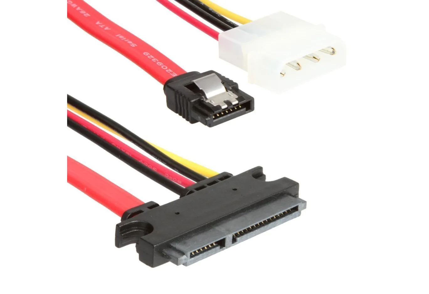 Data transfer cable SATA +power 0.45m Vinga (SATAPW01)
