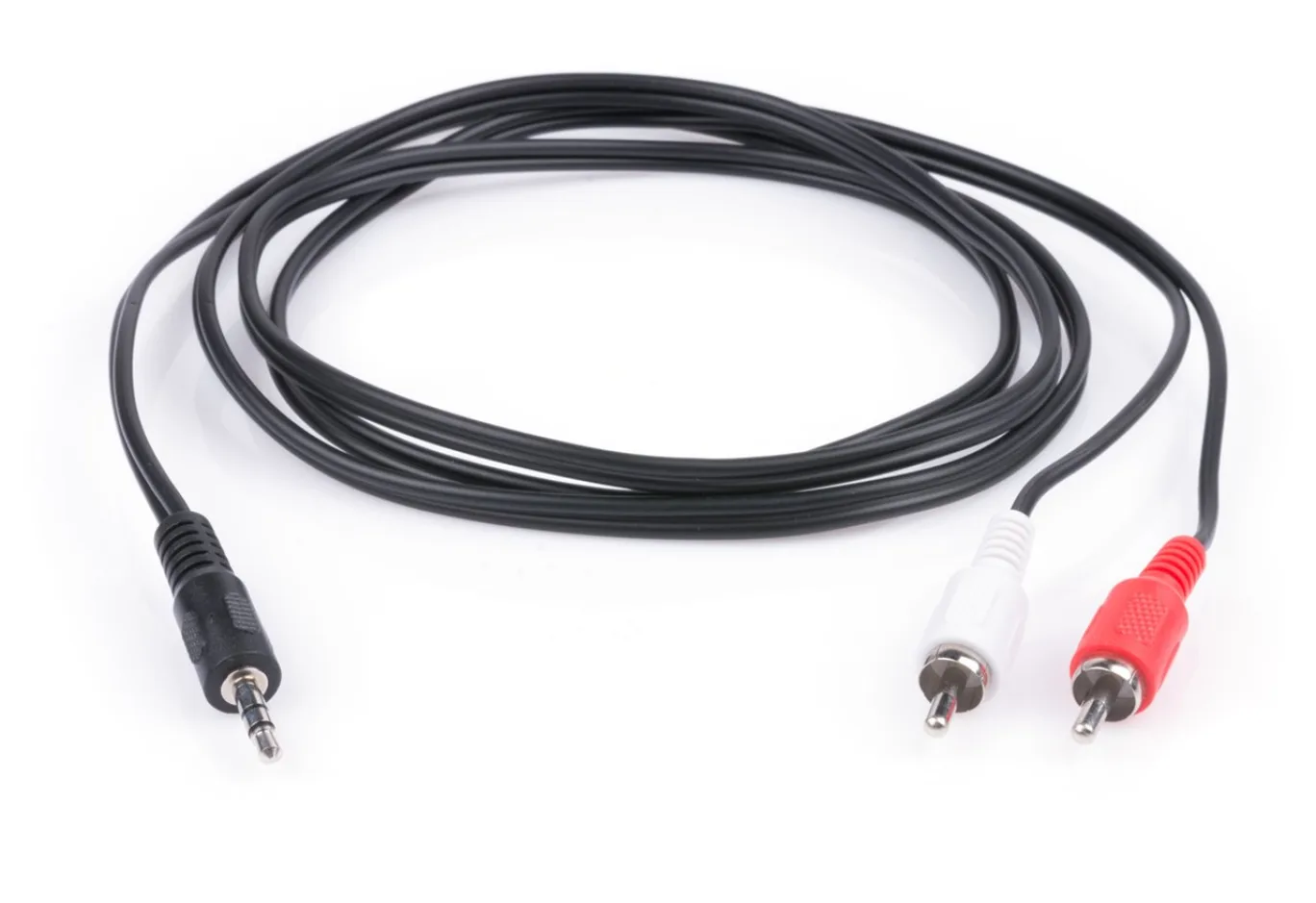 Кабель мультимедійний 3.5mm M to 2xRCA 1.5m Vinga (3.5STM2RCAM01-1.5)