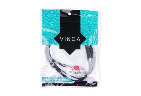 Кабель мультимедійний 3.5mm M to 2xRCA 1.5m Vinga (3.5STM2RCAM01-1.5)