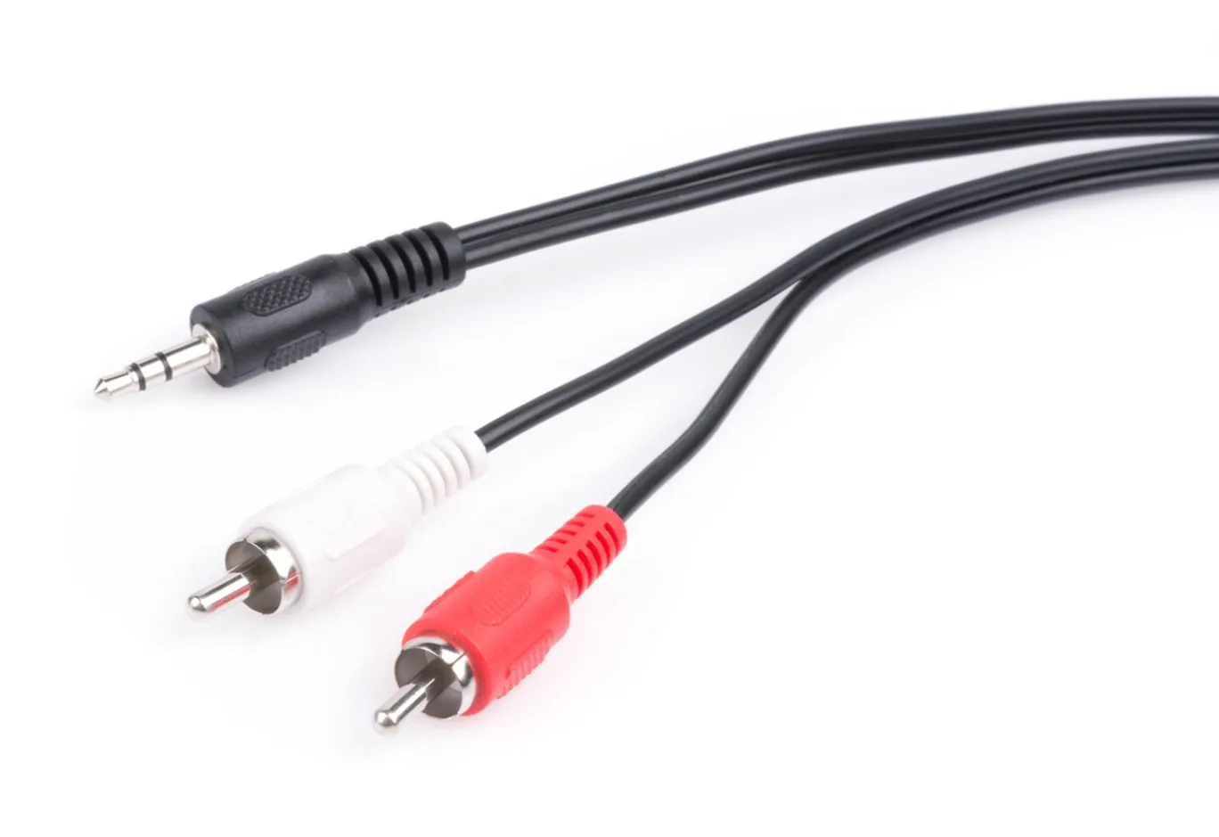 Кабель мультимедійний 3.5mm M to 2xRCA 1.5m Vinga (3.5STM2RCAM01-1.5)
