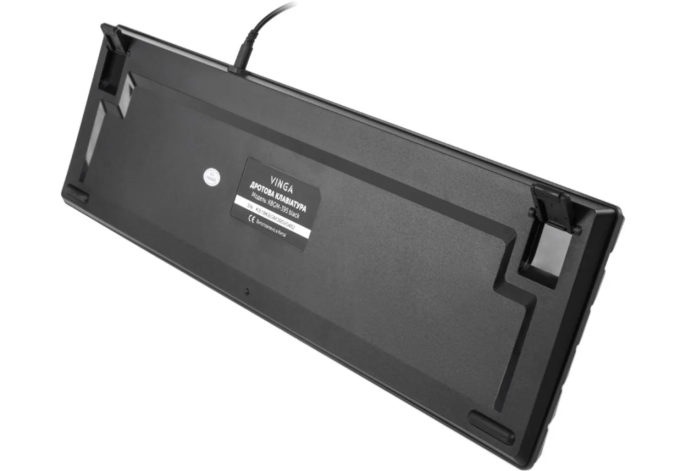 Клавіатура Vinga KBGM-395 black