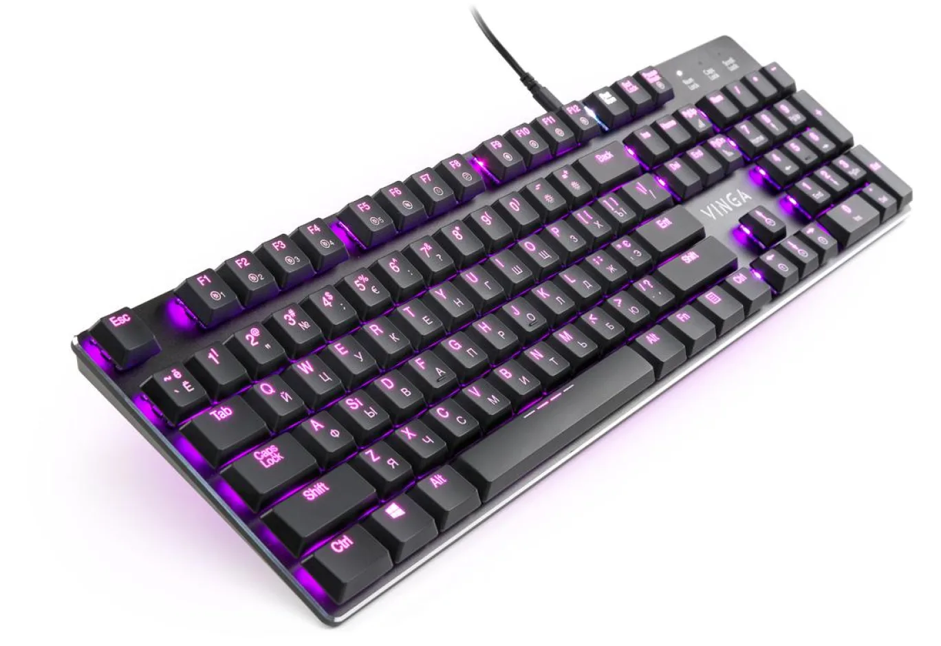 Клавіатура Vinga KBGM-395 black