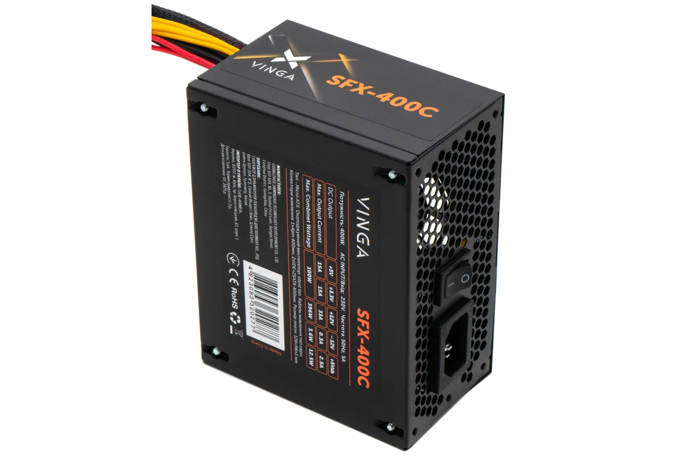 Блок живлення Vinga 400W ОЕМ (SFX-400С)