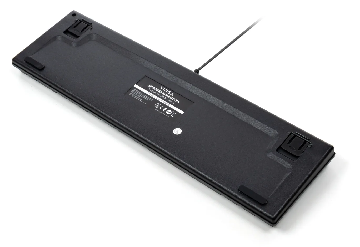 Keyboard Vinga KBGM-100 LED Blue Switch USB Black (KBGM-100 Black)