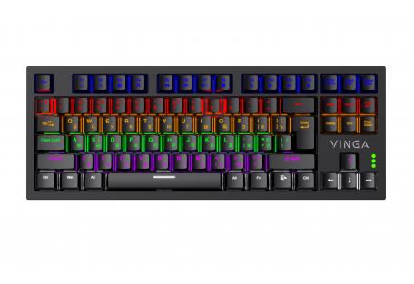 Клавиатура Vinga KBGM-110 87 key LED Blue Switch USB Black (KBGM-110 Black)