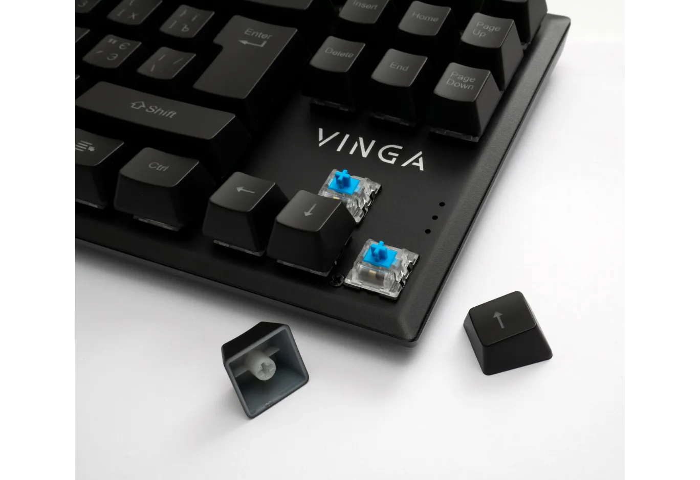 Keyboard Vinga KBGM-110 87 key LED Blue Switch USB Black (KBGM-110 Black)
