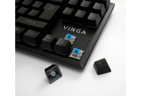 Клавіатура Vinga KBGM-110 87 key LED Blue Switch USB Black (KBGM-110 Black)