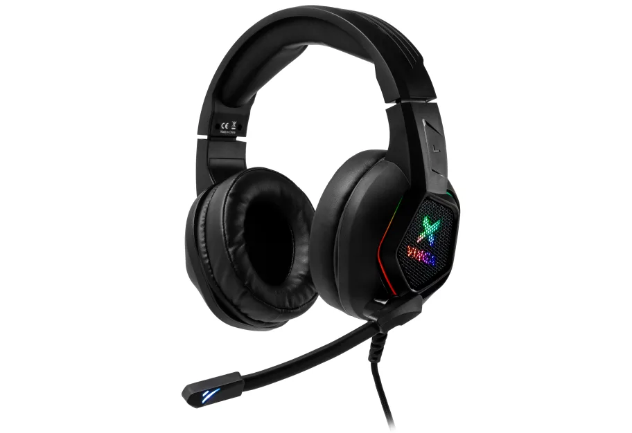 Headphones Vinga HSCU-160 Gaming LED Black (HSCU-160)