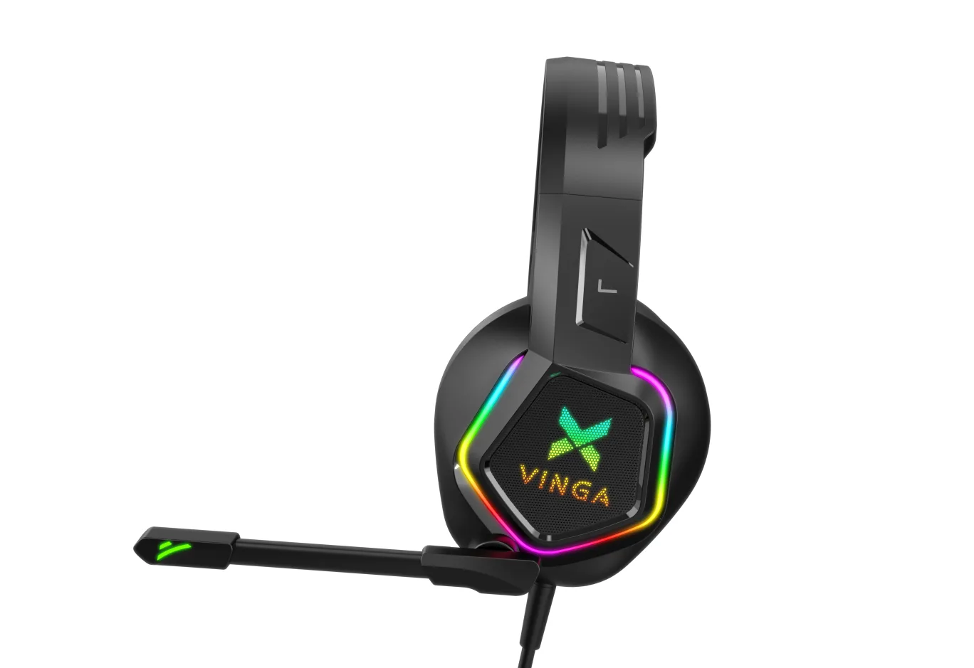 Навушники Vinga HSCU-160 Gaming LED Black (HSCU-160)