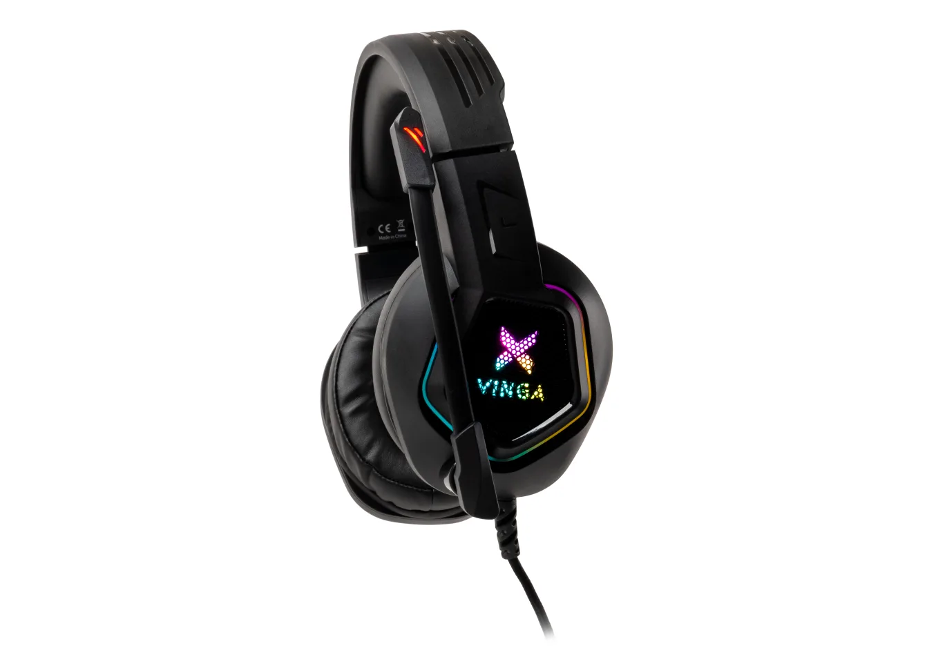 Навушники Vinga HSCU-160 Gaming LED Black (HSCU-160)