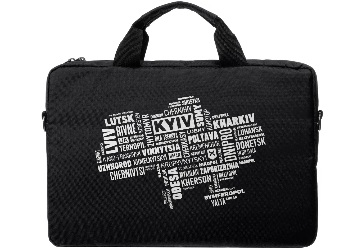 Laptop bag Vinga 15.6" NB1502 Black, white print (NB1502UWBK)