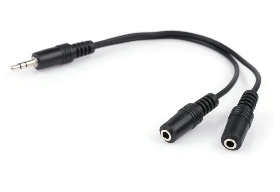 Adapter Jack 3.5mm M/2хF 0.2m Vinga (3.5STMF02-0.2)
