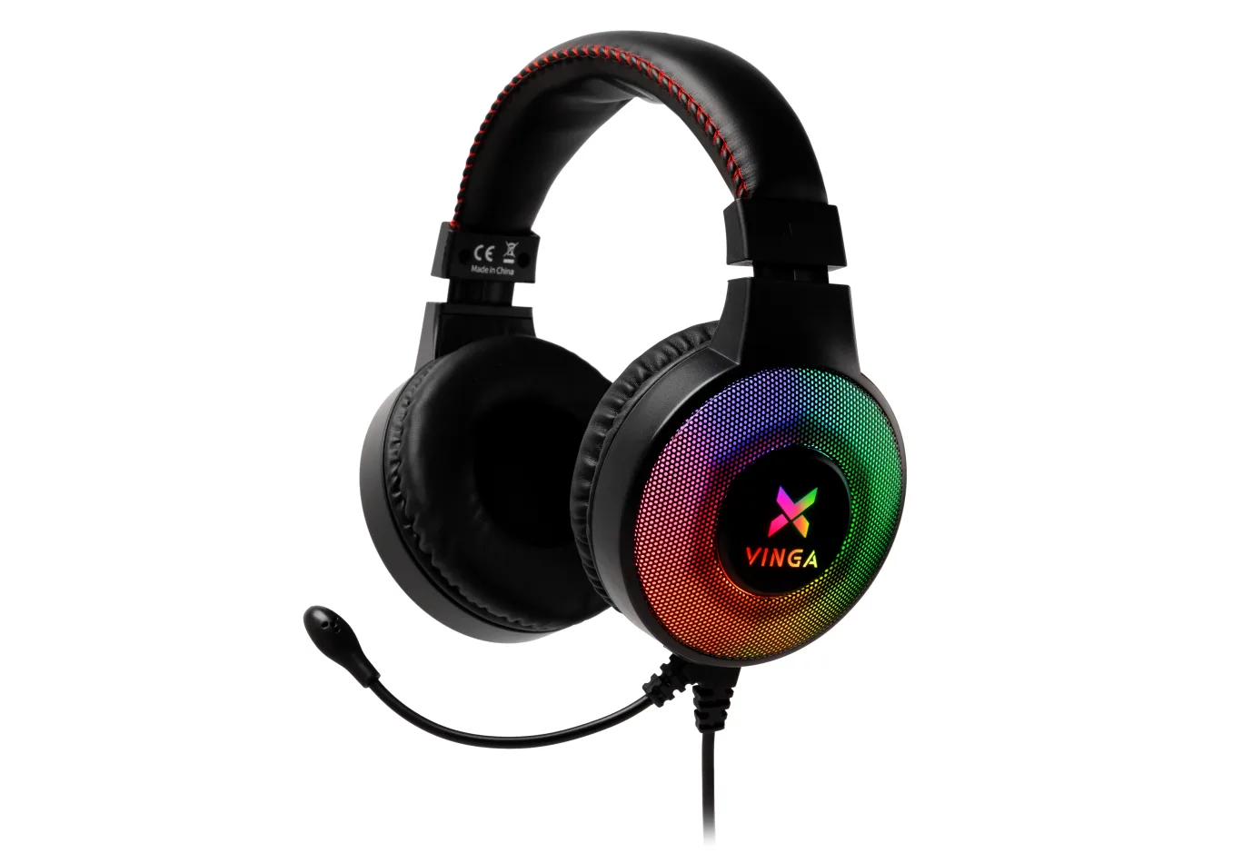 Навушники Vinga HSCU-100 Gaming LED Black (HSCU-100)
