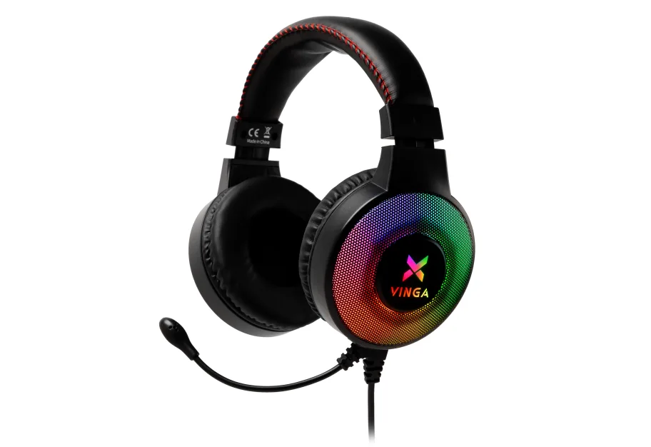 Headphones Vinga HSCU-100 Gaming LED Black (HSCU-100)