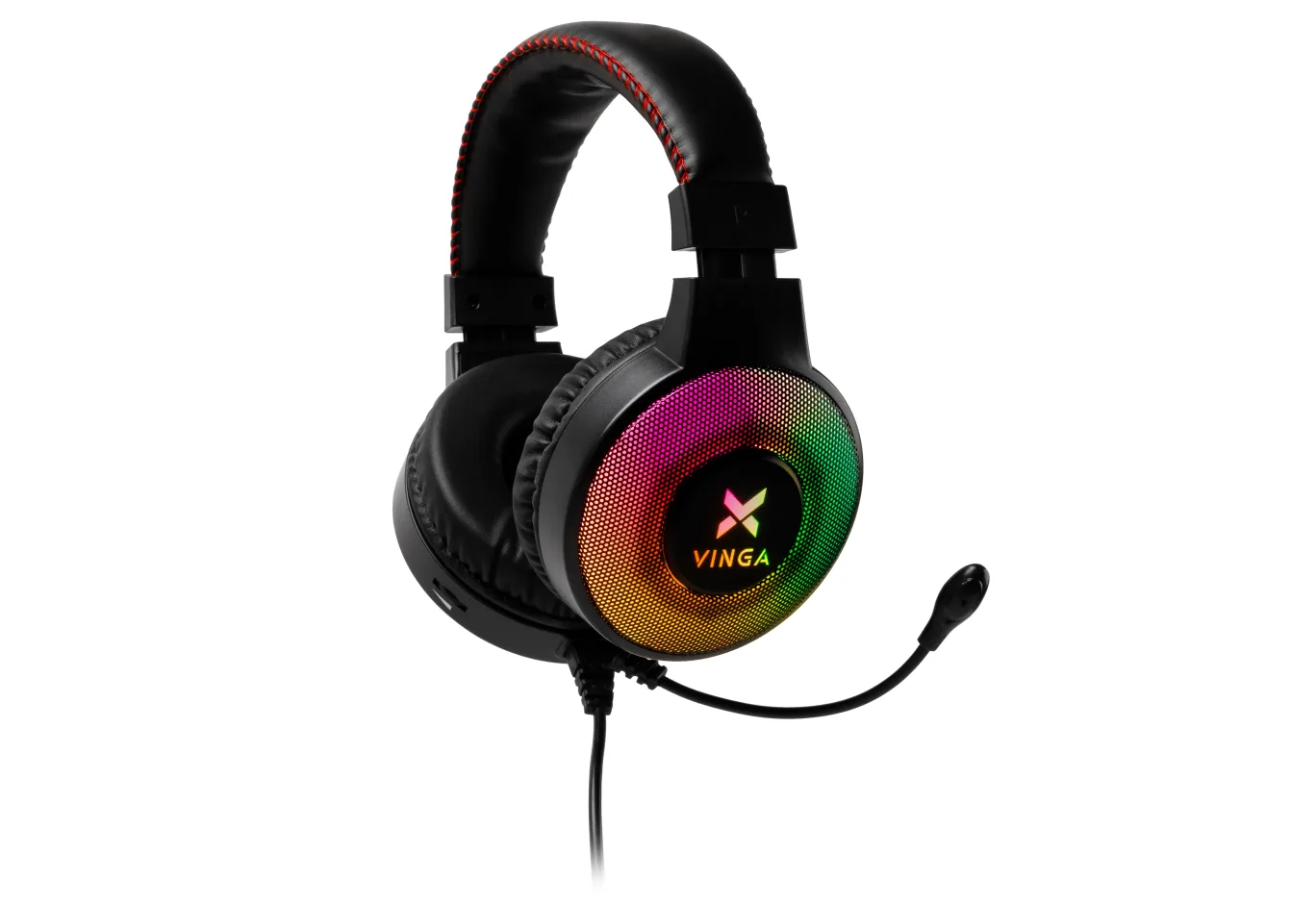 Навушники Vinga HSCU-100 Gaming LED Black (HSCU-100)