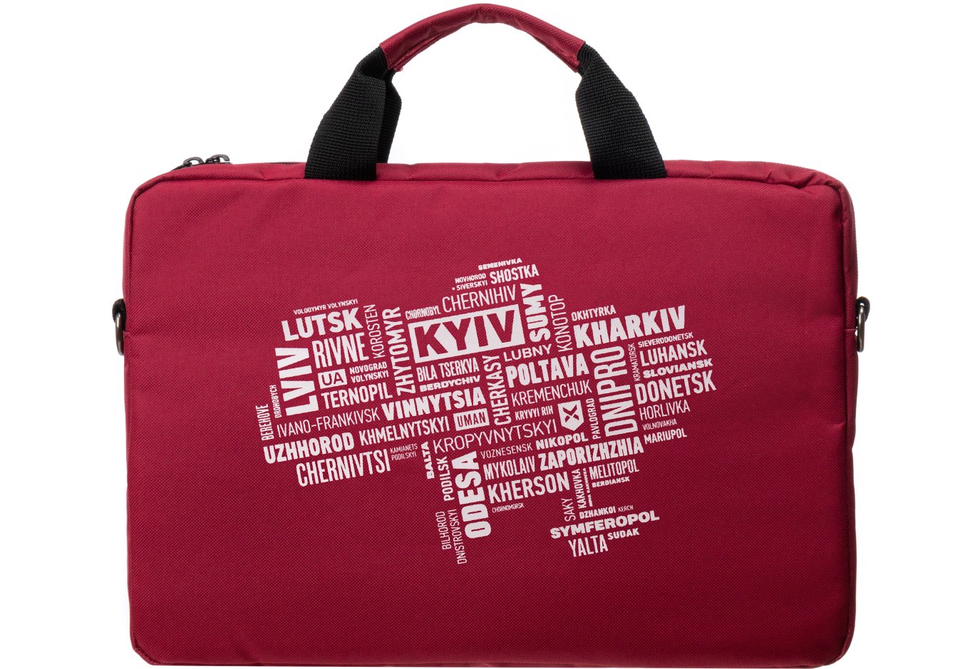 Сумка для ноутбука Vinga 15.6" NB1502 Burgundy, white print (NB1502UWBY)