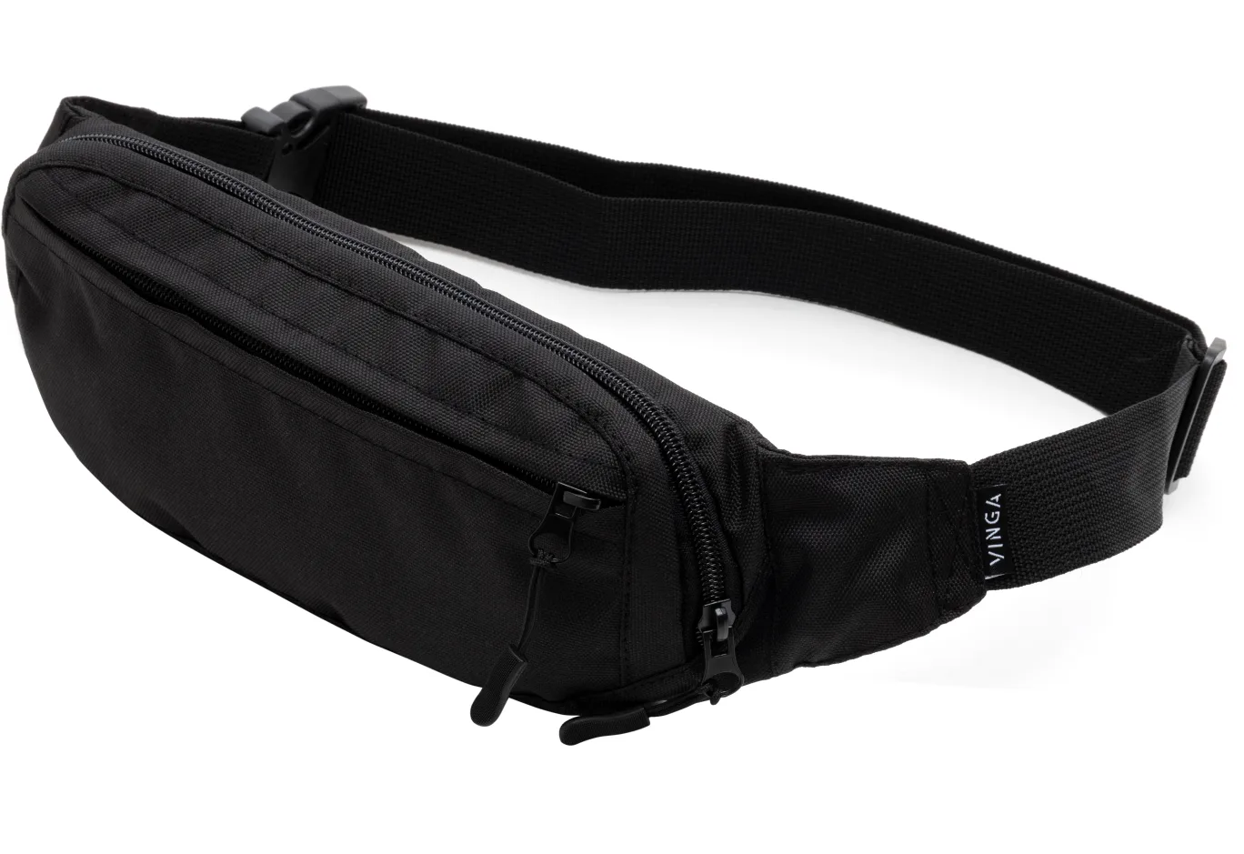 Belt bag Vinga SM Black, Oxford 600D (VBSO600BK)