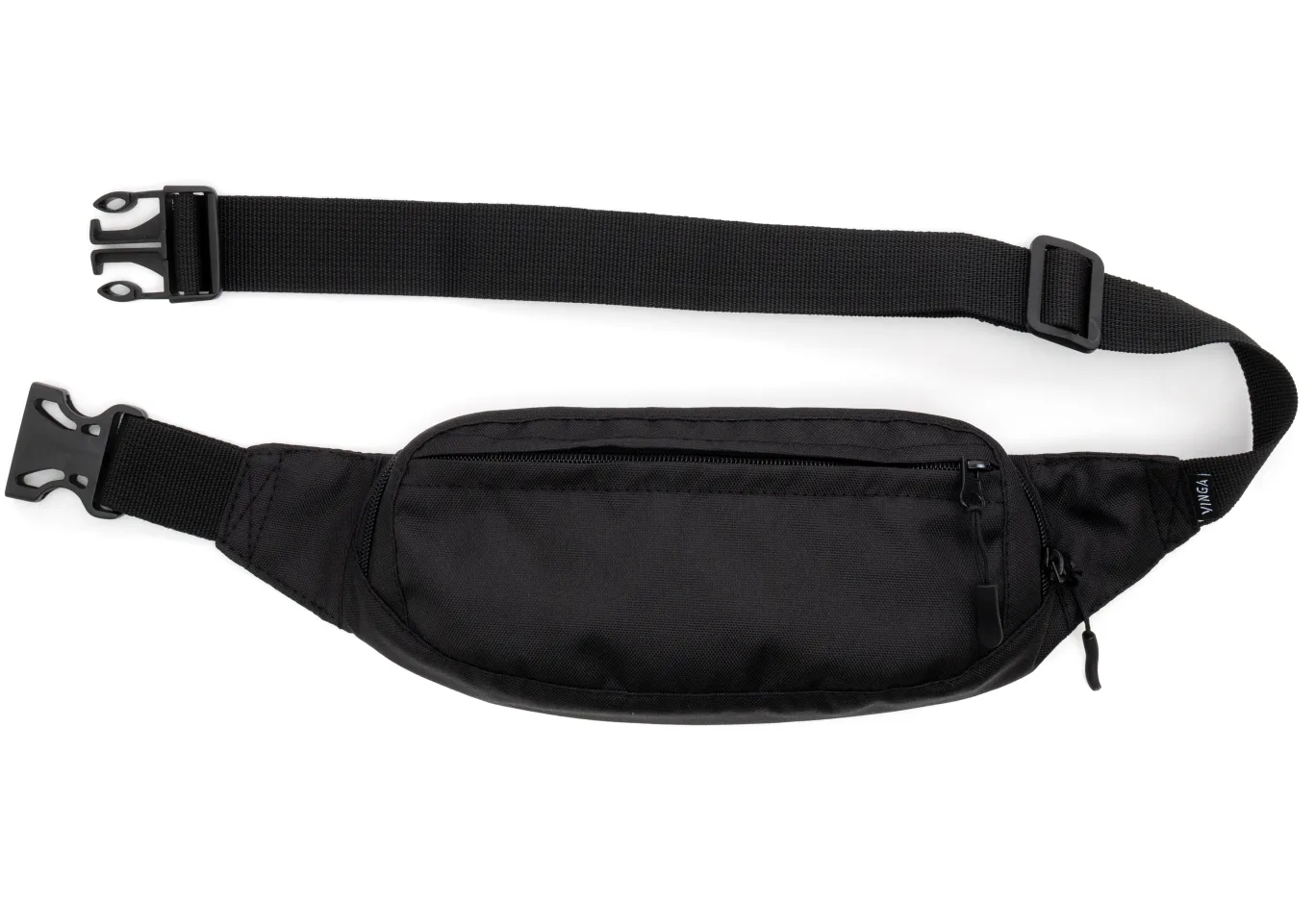Belt bag Vinga SM Black, Oxford 600D (VBSO600BK)