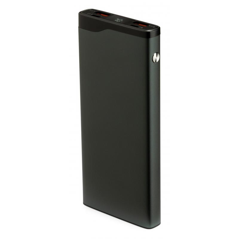 Батарея універсальна Vinga 10000 mAh QC3.0+PD 3 ports LCD metal (VPB1QPALD)