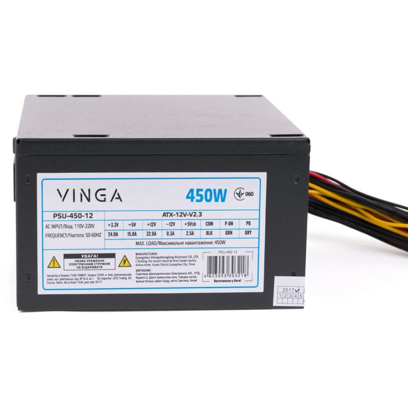 Блок питания Vinga 450W (PSU-450-12)