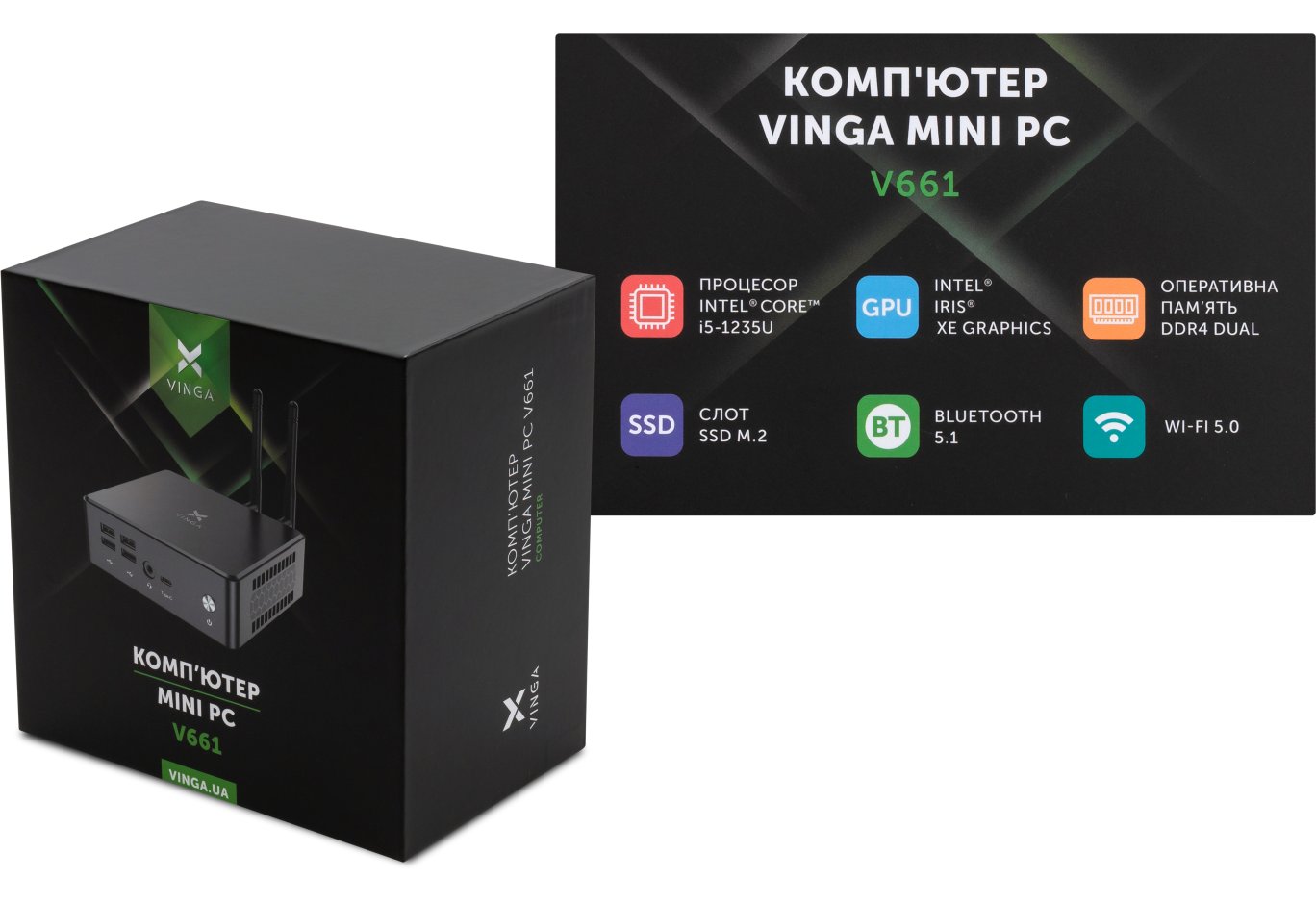 Комп'ютер Vinga Mini PC V661 (V6611235U.16512W1P)