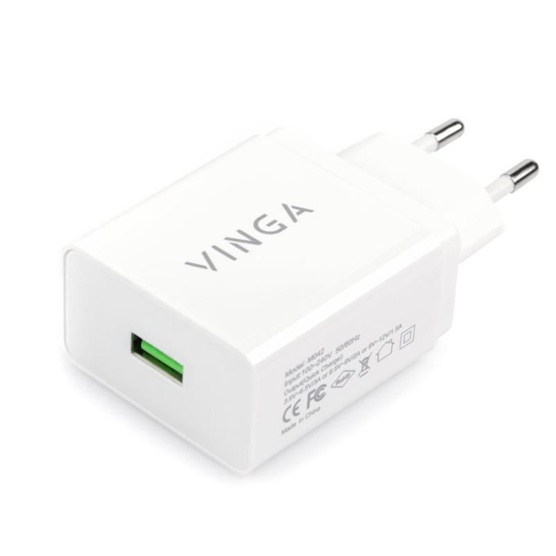 Зарядное устройство Vinga M042 QC3.0 (M042)