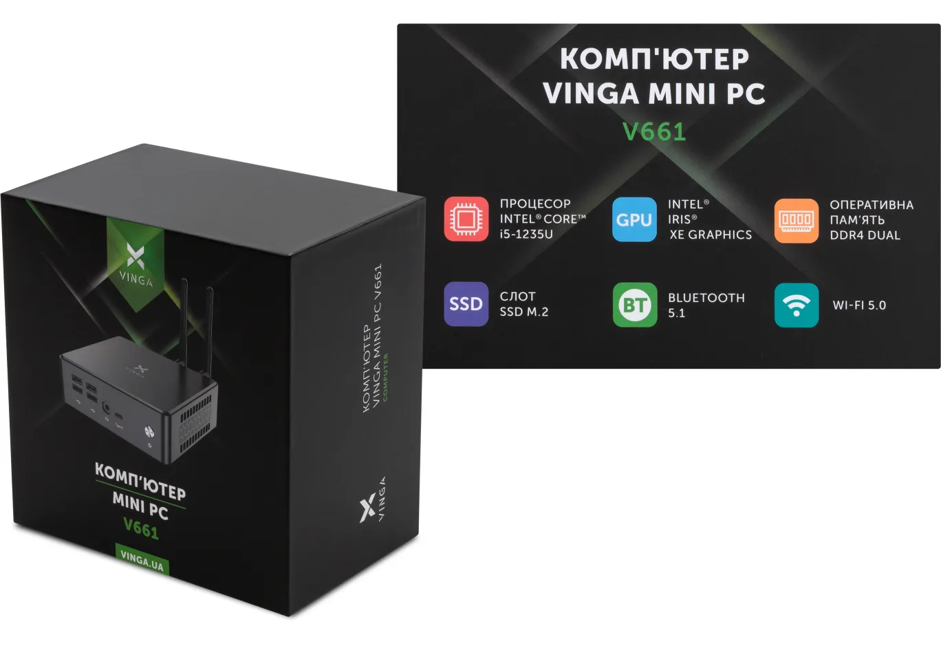 Комп'ютер Vinga Mini PC V661 (V6611235U.16512)