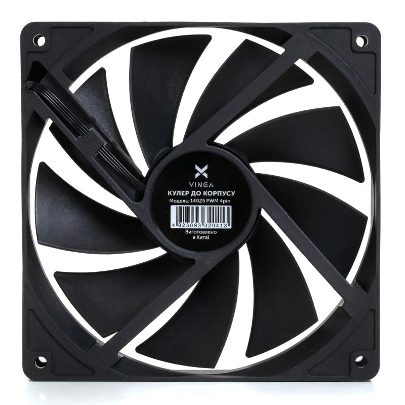 Кулер до корпусу Vinga 14025 PWM 4pin