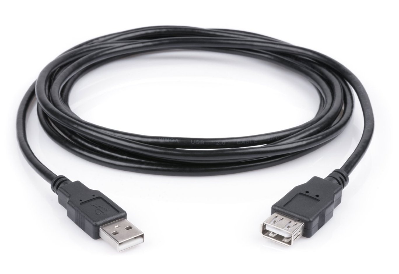 Дата кабель USB 2.0 AM/AF 1.8m Vinga (USBAMAF02-1.8)