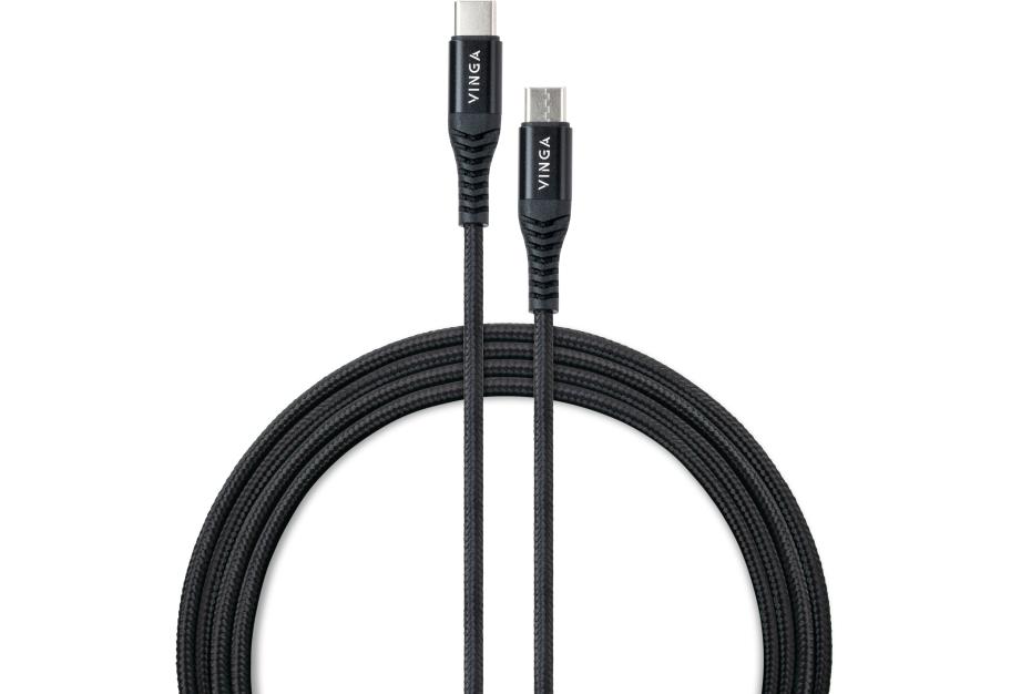 Data cable USB-C to USB-C 1.0m 60W Nylon Vinga (VCDCCCM331)