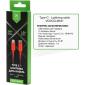 Дата кабель USB-C to Lightning 1.0m 20W Nylon Red Vinga (VCDCCLM531)