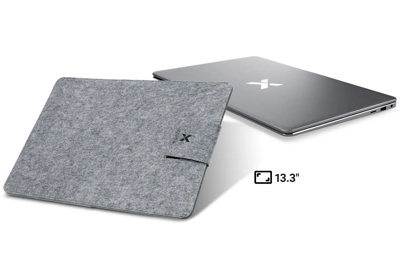 Чохол до ноутбука Vinga 13" NSF130 Gray (NSF130GY)