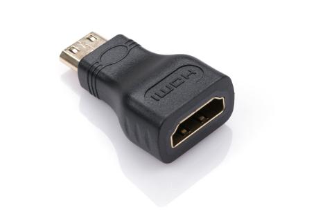 Перехідник HDMI C (mini) M to HDMI AF Vinga (MINIHDMI-01)