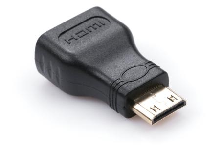 Перехідник HDMI C (mini) M to HDMI AF Vinga (MINIHDMI-01)